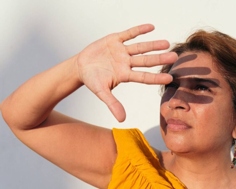 Long-term effects of UV exposure on skin including premature aging and sun damage