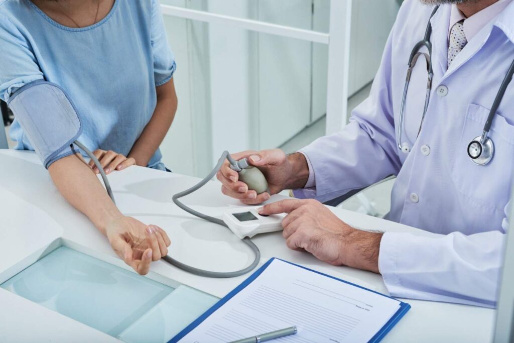 Blood pressure management in hot weather