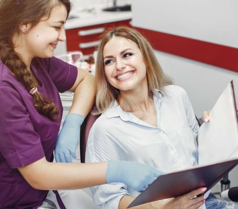 Cosmetic dentistry smile makeover before a wedding or special event.
